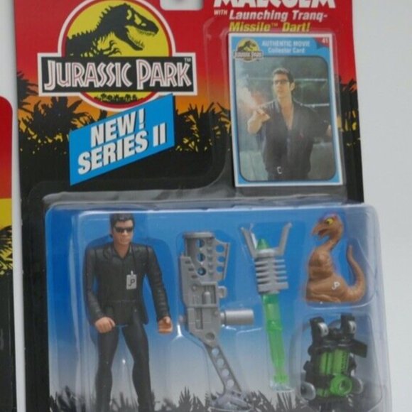 VTG 1993 Jurassic Park Jeff Goldblum Ian Malcom 4.5" Action Figure New Series II - Picture 1 of 2